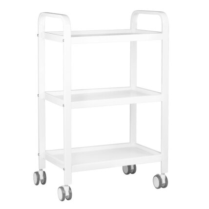 Professional aesthetic cosmetic trolley HS09, white color Professional aesthetic cosmetic trolley HS09, white color