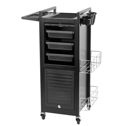 Professional barber trolley GABBIANO DELUXE 401, black 1 Professional barber trolley GABBIANO DELUXE 401, black 1