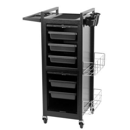 Professional barber trolley GABBIANO DELUXE 401, black 3 Professional barber trolley GABBIANO DELUXE 401, black 3