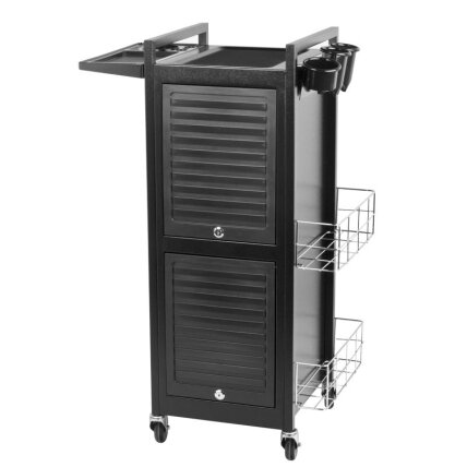 Professional barber trolley GABBIANO DELUXE 401, black Professional barber trolley GABBIANO DELUXE 401, black