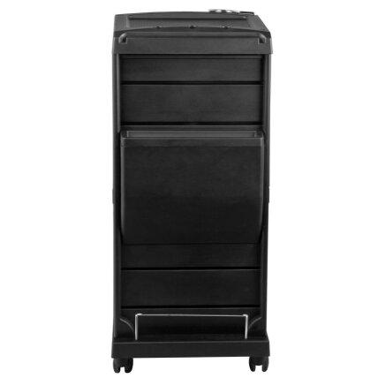 Professional hairdresser's trolley with 2 lockable compartments MOD100C, black color 12 Professional hairdresser's trolley with 2 lockable compartments MOD100C, black color 12