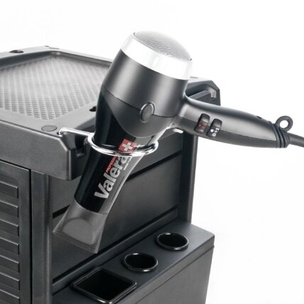 Professional hairdresser's trolley with 2 lockable compartments MOD100C, black color 4 Professional hairdresser's trolley with 2 lockable compartments MOD100C, black color 4