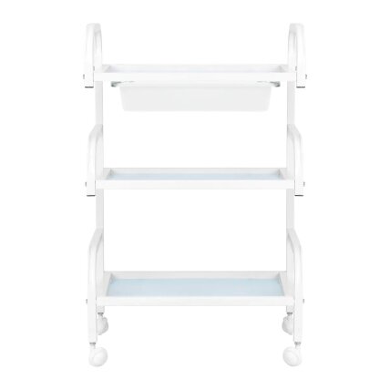 Professional cosmetology trolley BASIC 121, white color 1 Professional cosmetology trolley BASIC 121, white color 1