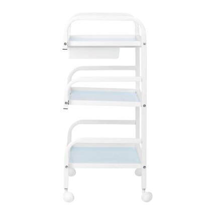 Professional cosmetology trolley BASIC 121, white color 2 Professional cosmetology trolley BASIC 121, white color 2