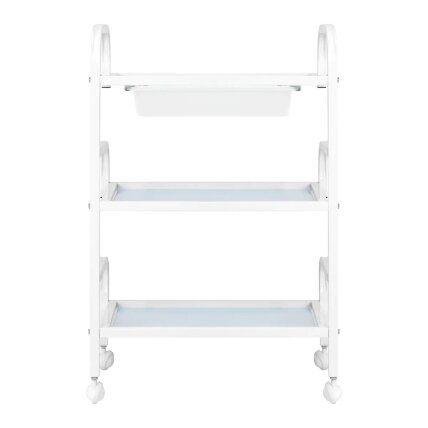 Professional cosmetology trolley BASIC 121, white color 3 Professional cosmetology trolley BASIC 121, white color 3