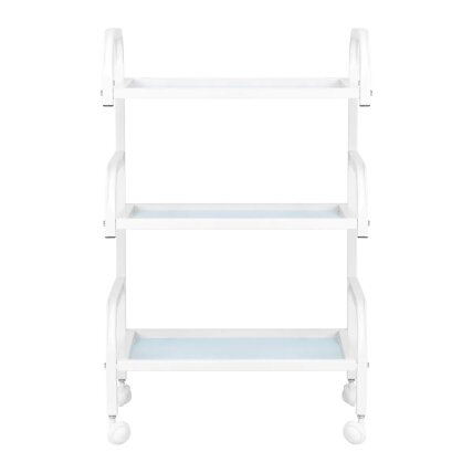 Professional cosmetology trolley BASIC 122, white color 1