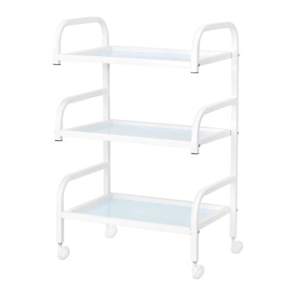 Professional cosmetology trolley BASIC 122, white color