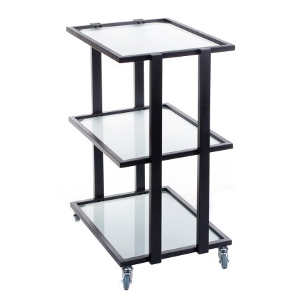 Professional cosmetology trolley BCH-5043, black color 1