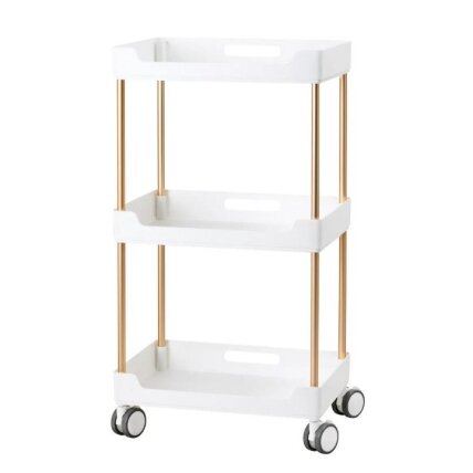 Professional cosmetology trolley HELPER 127, white Professional cosmetology trolley HELPER 127, white