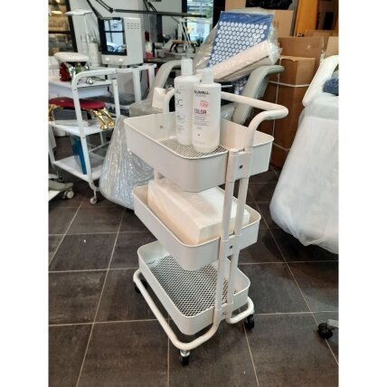 Professional cosmetology trolley HS05, white color 3 Professional cosmetology trolley HS05, white color 3