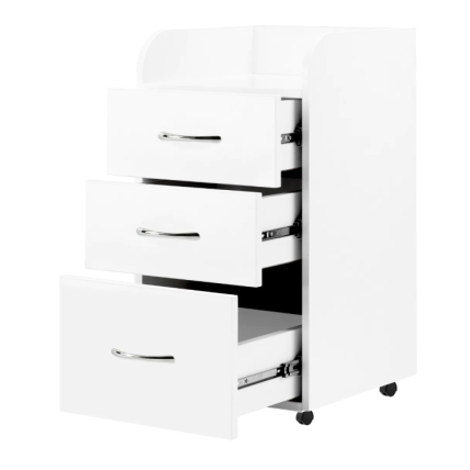 Professional cosmetic trolley KOMBI, white 2