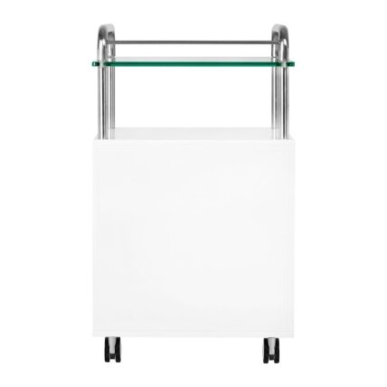Professional cosmetic trolley for podological procedures 6053, white color 2 Professional cosmetic trolley for podological procedures 6053, white color 2