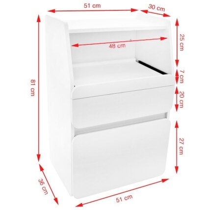 Professional cosmetology trolley-cabinet MIDI 970 8