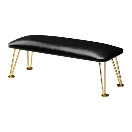 Professional armrest for manicure 6M, black/gold color Professional armrest for manicure 6M, black/gold color