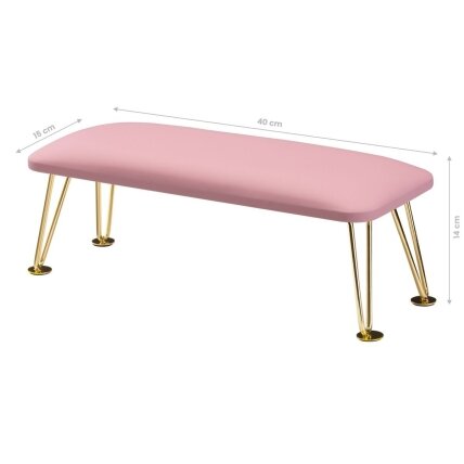 Professional armrest for manicure 6M, pink/gold color 4 Professional armrest for manicure 6M, pink/gold color 4