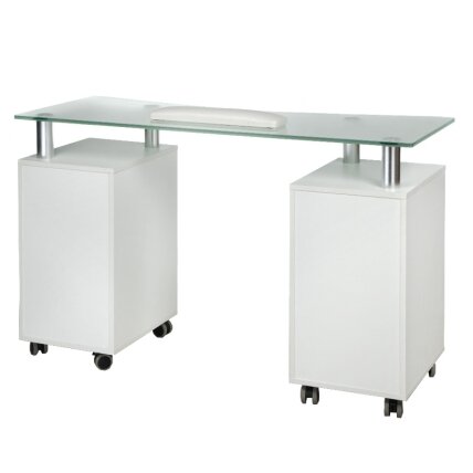 Profesionalus manikiūro stalas BD-3425-1, baltos spalvos 1