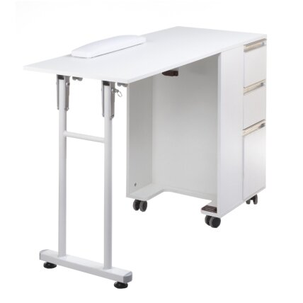 Profesionalus manikiūro stalas BD-3802, baltos spalvos 3 Profesionalus manikiūro stalas BD-3802, baltos spalvos 3