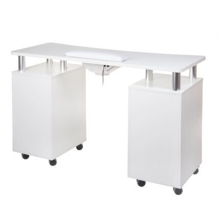 Professional manicure table with dust extractor BD-3425+P, white color 1 Professional manicure table with dust extractor BD-3425+P, white color 1