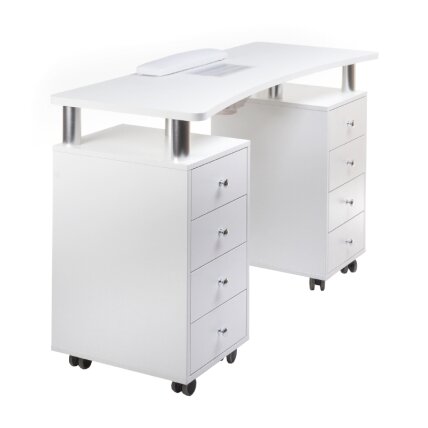 Professional manicure table with dust extractor BD-3425+P, white color 2 Professional manicure table with dust extractor BD-3425+P, white color 2