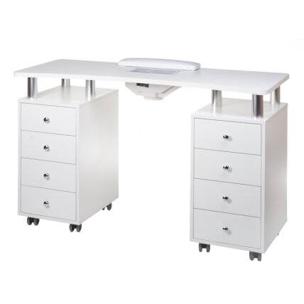 Professional manicure table with dust extractor BD-3425+P, white color Professional manicure table with dust extractor BD-3425+P, white color