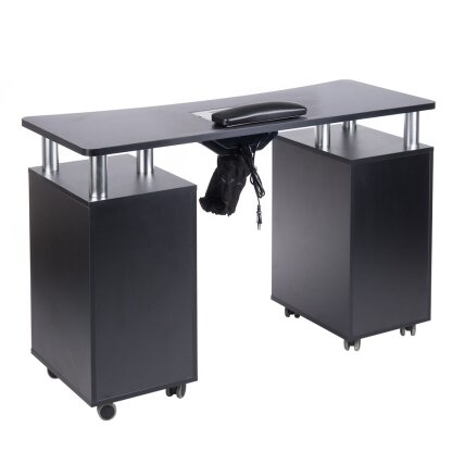 Professional manicure table with dust extractor BD-3425+P, black color 1 Professional manicure table with dust extractor BD-3425+P, black color 1
