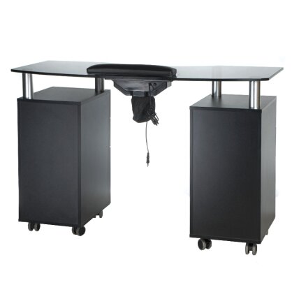 Professional manicure table with dust extractor BD-3453+P, black color 1 Professional manicure table with dust extractor BD-3453+P, black color 1