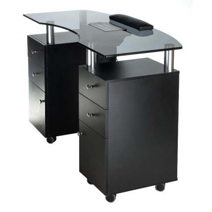 Professional manicure table with dust extractor BD-3453+P, black color 2 Professional manicure table with dust extractor BD-3453+P, black color 2