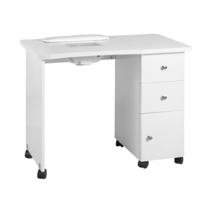 Professional manicure table with castors and dust extractor MOD011B