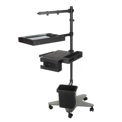 Professional mobile table for tattoo artists JANE INKOO, black color Professional mobile table for tattoo artists JANE INKOO, black color