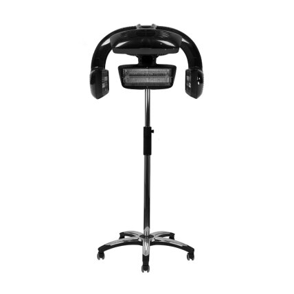 Profesionalus pastatomas infrazonas kirpyklai GABBIANO 628 su stovu, juodos spalvos Profesionalus pastatomas infrazonas kirpyklai GABBIANO 628 su stovu, juodos spalvos