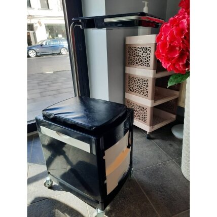 Professional trolley-chair for podiatric work GABBIANO, black color 8 Professional trolley-chair for podiatric work GABBIANO, black color 8