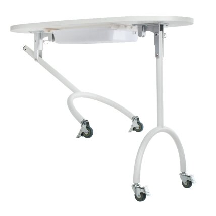 Professional folding manicure table BD-3416 + transport bag, white color 1 Professional folding manicure table BD-3416 + transport bag, white color 1