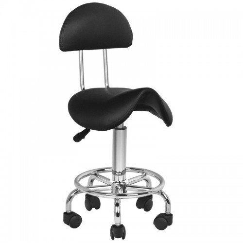 Professional master chair-saddle for beauticians 6001, black color Professional master chair-saddle for beauticians 6001, black color