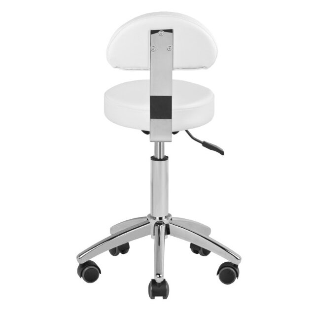 Professional master chair for beauticians AM-304, white color 3