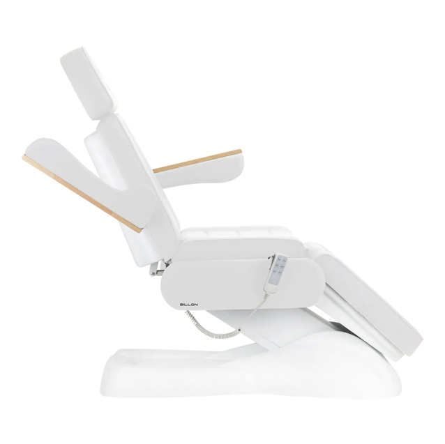 Profesionalus elektrinis gultas-lova kosmetologams SILLON LUX 273B, 3 variklių, baltos spalvos 2 Profesionalus elektrinis gultas-lova kosmetologams SILLON LUX 273B, 3 variklių, baltos spalvos 2