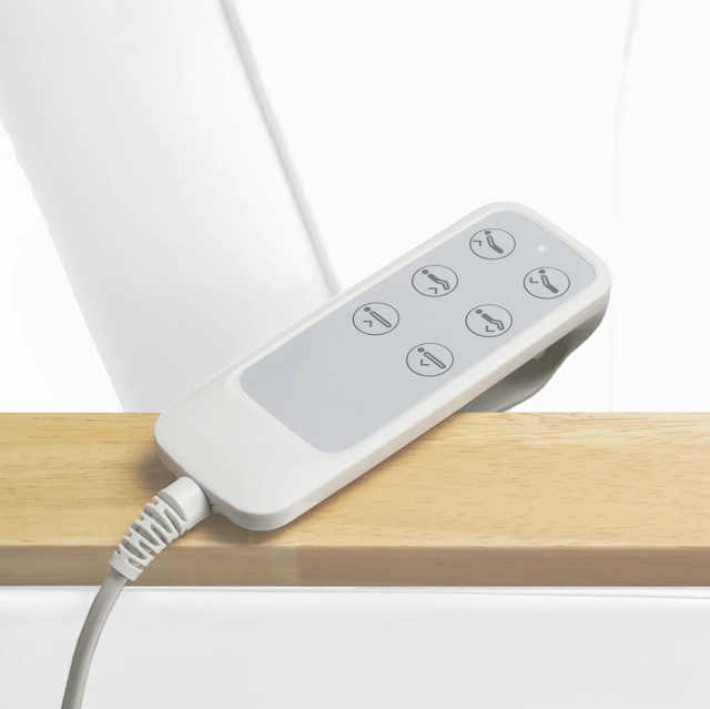 Profesionalus elektrinis gultas-lova kosmetologams SILLON LUX 273B, 3 variklių, baltos spalvos 12