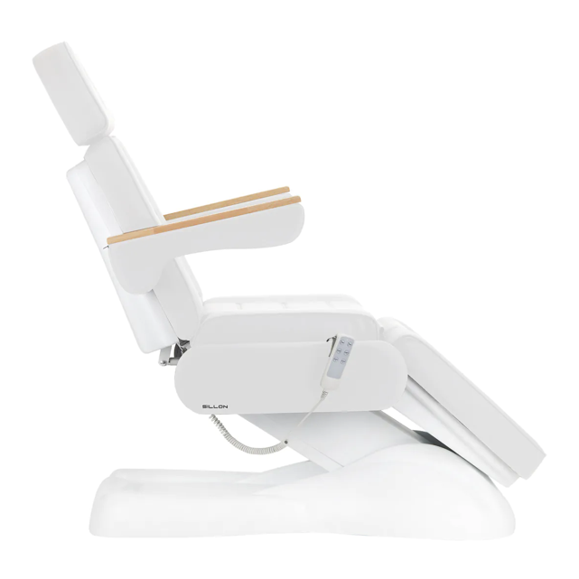 Profesionalus elektrinis gultas-lova kosmetologams SILLON LUX 273B, 3 variklių, baltos spalvos 1 Profesionalus elektrinis gultas-lova kosmetologams SILLON LUX 273B, 3 variklių, baltos spalvos 1