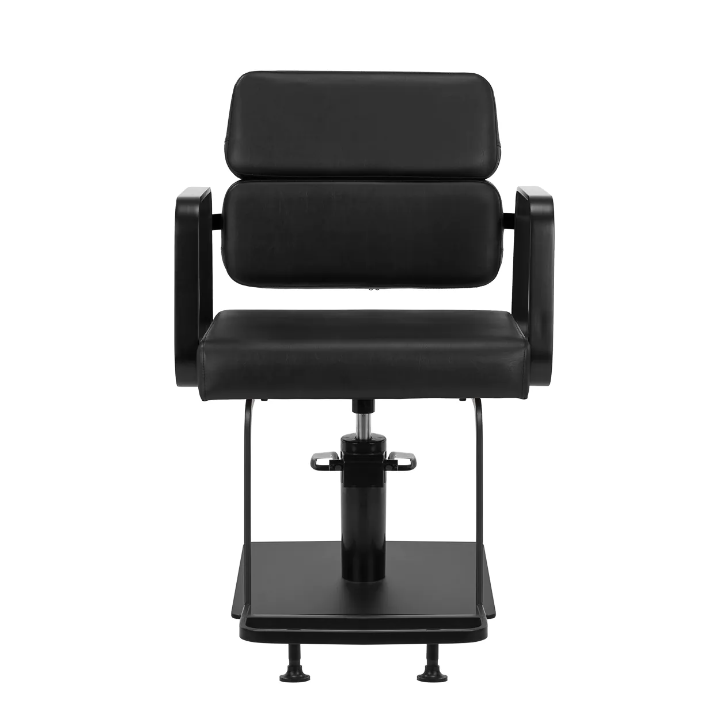Professional hairdressing chair GABBIANO PORTO, black color 2
