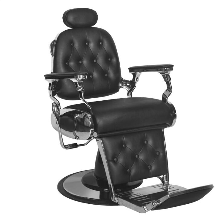Professional barbers and beauty salons haircut chair GABBIANO FRANCESCO, black color Professional barbers and beauty salons haircut chair GABBIANO FRANCESCO, black color