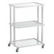 Professional trolley for beauty salons BCH-5043, white color Professional trolley for beauty salons BCH-5043, white color