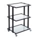 Professional cosmetology trolley BCH-5043, black color Professional cosmetology trolley BCH-5043, black color