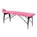 BALANCE wooden folding massage table 2 segment pink and black BALANCE wooden folding massage table 2 segment pink and black
