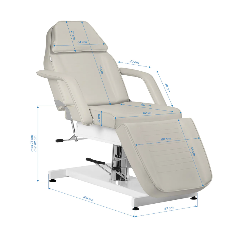 Professional hydraulic cosmetology bed SILLON v2 210, beige 16 Professional hydraulic cosmetology bed SILLON v2 210, beige 16