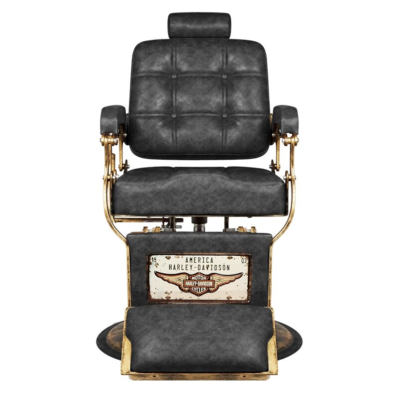 Professional barbers and beauty salons haircut chair BOSS HD OLD LEATHER , black color 2 Professional barbers and beauty salons haircut chair BOSS HD OLD LEATHER , black color 2