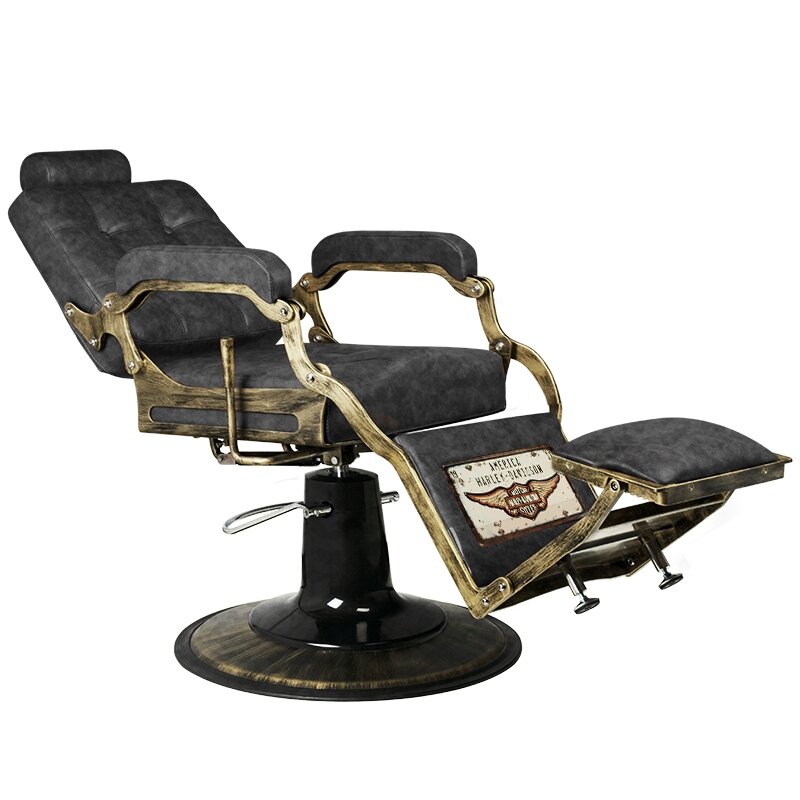 Professional barbers and beauty salons haircut chair BOSS HD OLD LEATHER , black color 4 Professional barbers and beauty salons haircut chair BOSS HD OLD LEATHER , black color 4
