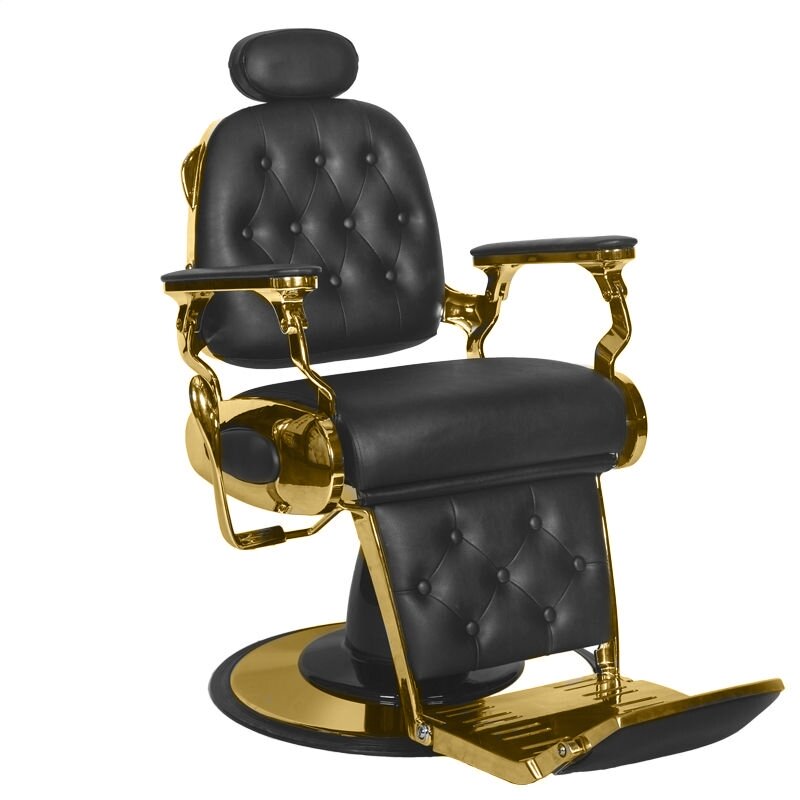 Professional barbers and beauty salons haircut chair GABBIANO FRANSESCO, black color Professional barbers and beauty salons haircut chair GABBIANO FRANSESCO, black color
