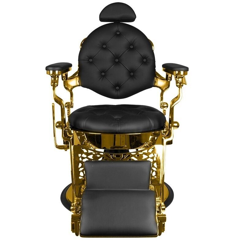 Professional barbers and beauty salons haircut chair GABBIANO GIULIO GOLD, black color 2 Professional barbers and beauty salons haircut chair GABBIANO GIULIO GOLD, black color 2