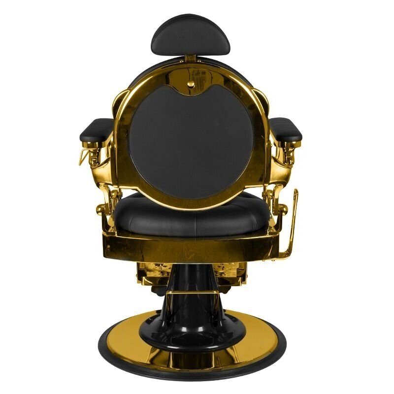 Professional barbers and beauty salons haircut chair GABBIANO GIULIO GOLD, black color 3