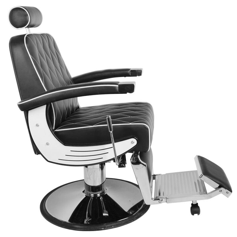 Profesionali barberio kėdė kirpykloms ir grožio salonams GABBIANO IMPERIAL, juodos spalvos 2 Profesionali barberio kėdė kirpykloms ir grožio salonams GABBIANO IMPERIAL, juodos spalvos 2