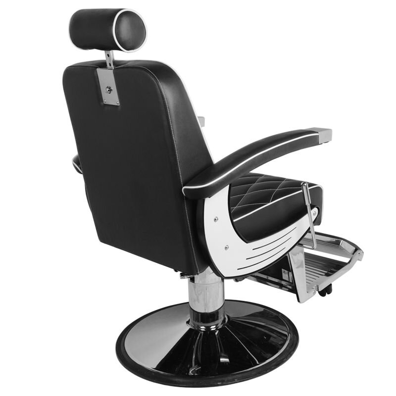 Profesionali barberio kėdė kirpykloms ir grožio salonams GABBIANO IMPERIAL, juodos spalvos 4 Profesionali barberio kėdė kirpykloms ir grožio salonams GABBIANO IMPERIAL, juodos spalvos 4
